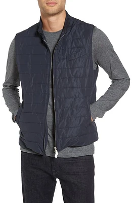 Eleventy Slim Fit Full Zip Vest in Navy at Nordstrom, Size Xx-Large