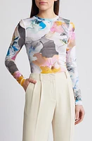 Stine Goya Juno Print Texture Top Liquified Orchid at Nordstrom,