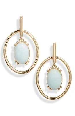 Nordstrom Floating Crystal Drop Earrings in Seafoam- Gold at Nordstrom