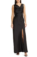 WAYF The Lea Cowl Neck Satin Gown at Nordstrom,