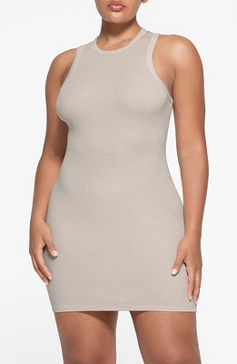 SKIMS Stretch Cotton Rib Tank Dress at Nordstrom,