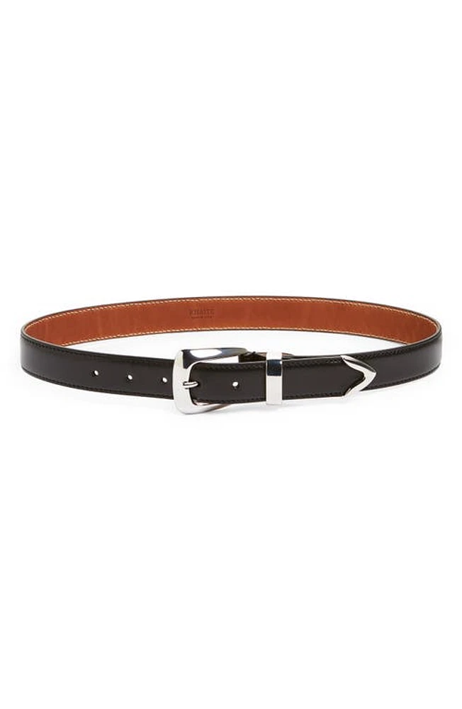 Khaite The Benny Leather Belt Black at Nordstrom,