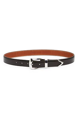 Khaite The Benny Leather Belt Black at Nordstrom,