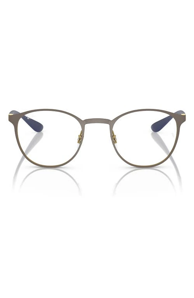 Ray-Ban 52mm Phantos Optical Glasses in Matte Brown at Nordstrom