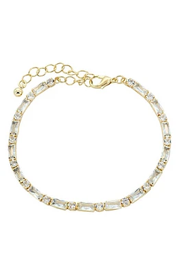 Panacea Mixed Cubic Zirconia Chain Bracelet in Gold at Nordstrom