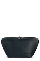 KUSSHI Vacationer Leather Makeup Bag in Black/Cool Grey at Nordstrom