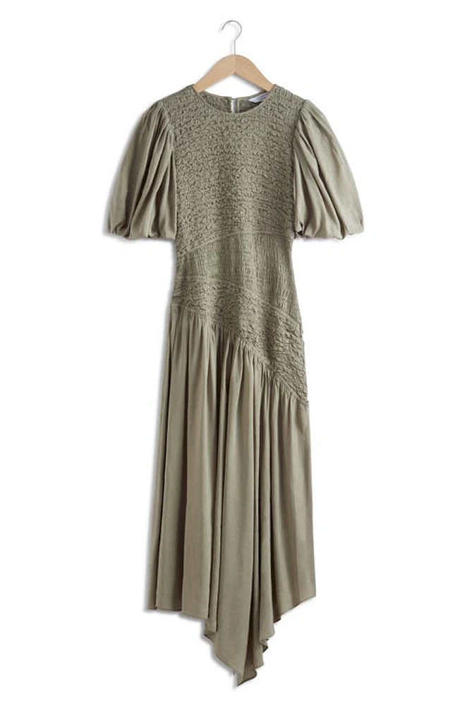 & Other Stories La Trina Asymmetric Dress Beige Medium Dusty at Nordstrom,