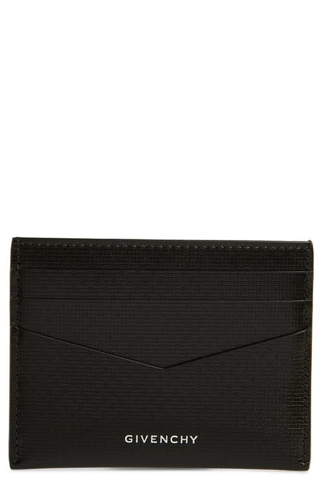 Givenchy 4G Embossed Calfskin Card Holder in Black at Nordstrom