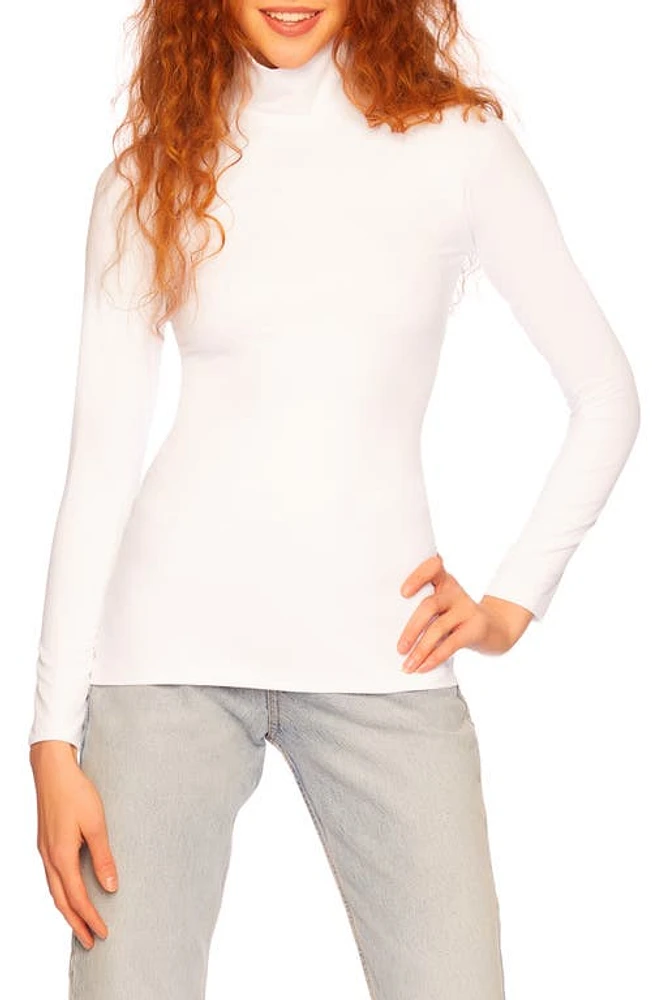 Susana Monaco Mock Neck Long Sleeve Top at Nordstrom,