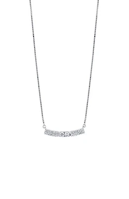 Bony Levy Diamond Bar Pendant Necklace in 18K White Gold at Nordstrom