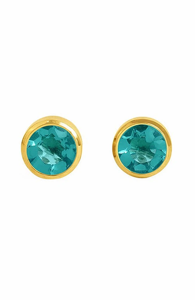 Dean Davidson Signature Midi Knockout Stud Earrings in Electric Blue/Gold at Nordstrom