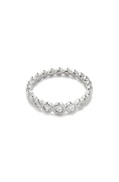 Monica Vinader Lab Created Diamond Half Eternity Ring Sterling Silver /Diamond at Nordstrom,