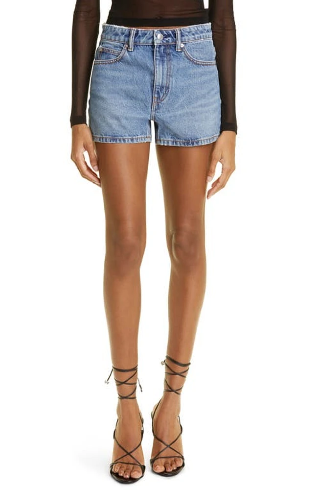 Alexander Wang Shorty Denim Shorts Vintage Medium Indigo at Nordstrom,