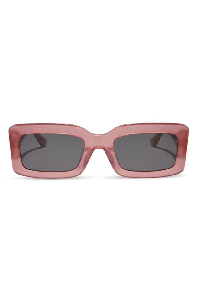 DIFF Indy 51mm Rectangular Sunglasses in Guava /Grey at Nordstrom