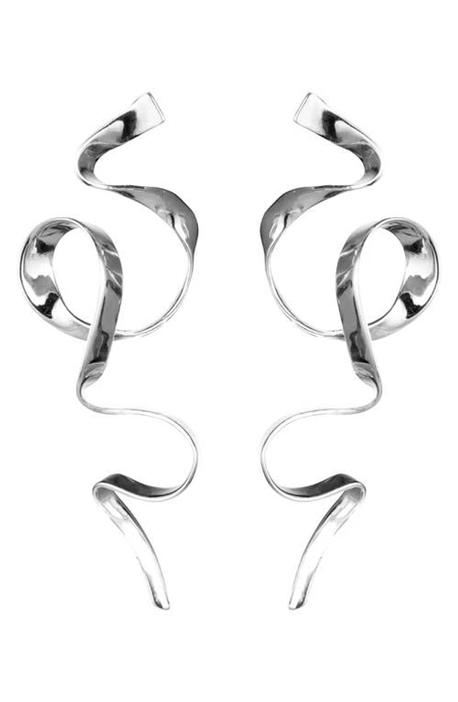 Sterling King Allegro Ribbon Drop Earrings in Sterling Silver at Nordstrom