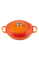 Le Creuset Signature 3.5-Quart Enameled Cast Iron Braiser in Flame at Nordstrom