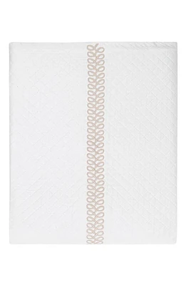 Matouk Astor Braid Matelassé Coverlet in Dune at Nordstrom