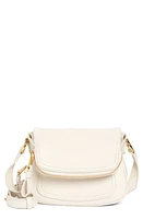 TOM FORD Mini Jennifer Grained Leather Crossbody Bag in 1W003 Chalk at Nordstrom