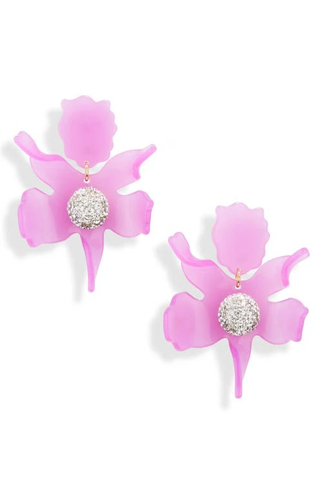 Lele Sadoughi Crystal Lily Earrings in Ultraviolet at Nordstrom