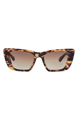 DIFF Aura 51mm Gradient Cat Eye Sunglasses in Brown Gradient at Nordstrom