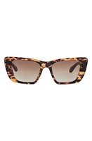 DIFF Aura 51mm Gradient Cat Eye Sunglasses in Brown Gradient at Nordstrom