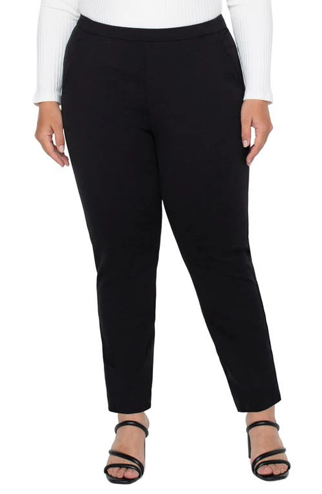 Liverpool Los Angeles Kayla Pull-On Ponte Pants Black at Nordstrom,