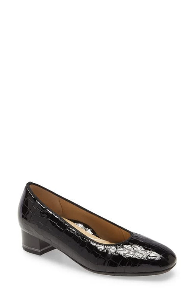 ara Gabrielle Pump Black Patent Leather at Nordstrom,