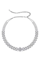 Sara Weinstock Isadora Three-Row Choker Necklace in White Gold at Nordstrom