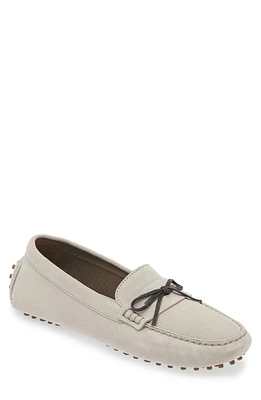 Brunello Cucinelli Suede Driving Shoe Quarzo at Nordstrom,