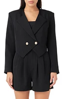 Grey Lab Crop Blazer in Black at Nordstrom, Size X-Small