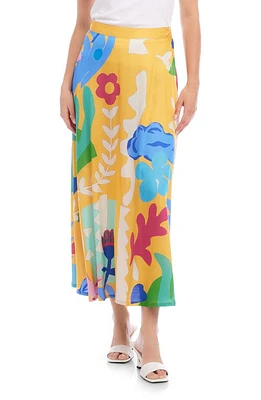 FIFTEEN TWENTY Lexi Printed Maxi Skirt Yellow Print at Nordstrom,