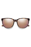 Smith Lake Shasta 56mm ChromaPop Polarized Sunglasses in Tortoise /Rose Gold Mirror at Nordstrom