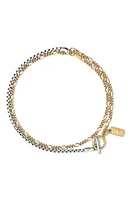 Degs & Sal Men's Layered Chain Bracelet in Silver/gold at Nordstrom