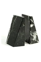 Bey-Berk Black Zebra Marble Wedge Bookends at Nordstrom