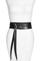 Ada Classic Wrap Belt in Black at Nordstrom