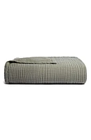 Parachute Cloud Cotton & Linen Gauze Bed Blanket in Moss at Nordstrom