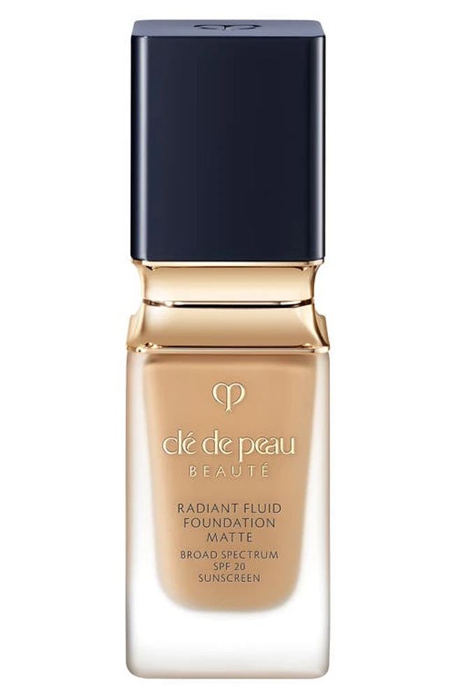 Clé de Peau Beauté Beauté Radiant Fluid Matte Foundation SPF 20 in B40 - Light Tan Beige at Nordstrom