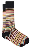 Paul Smith Stripe Cotton Blend Crew Socks in Multi at Nordstrom