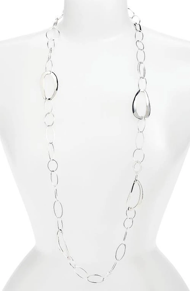 Ippolita 'Cherish' Wavy Oval Chain Necklace in Silver at Nordstrom