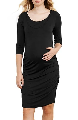 Maternal America Ruched Maternity Dress at Nordstrom,