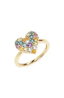 Bony Levy 14K Gold Semiprecious Stone Stacking Ring in 14K Yellow Gold at Nordstrom, Size 6.5