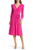 Eliza J Ruched Midi Dress at Nordstrom,