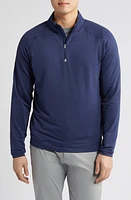 Peter Millar Beaumont Performance Quarter Zip Pullover Navy at Nordstrom,