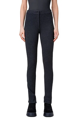 Akris Friatte Slim Stretch Jersey Pants in 183 Charcoal at Nordstrom, Size 6