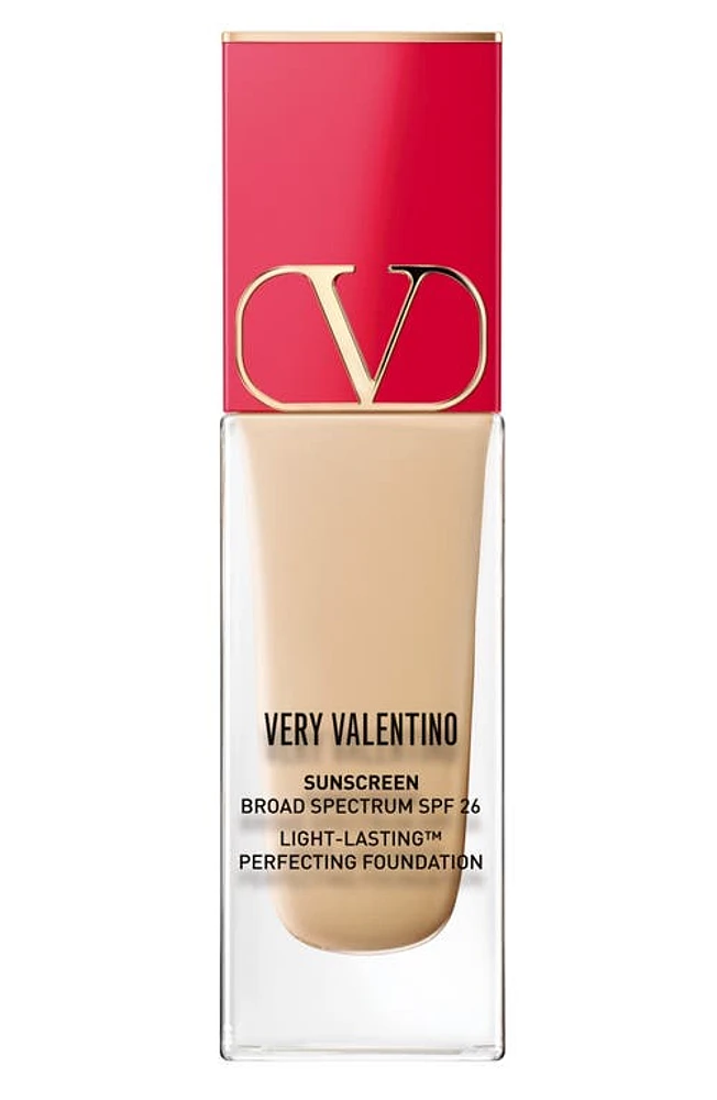 Very Valentino 24-Hour Wear Liquid Foundation in La1 at Nordstrom