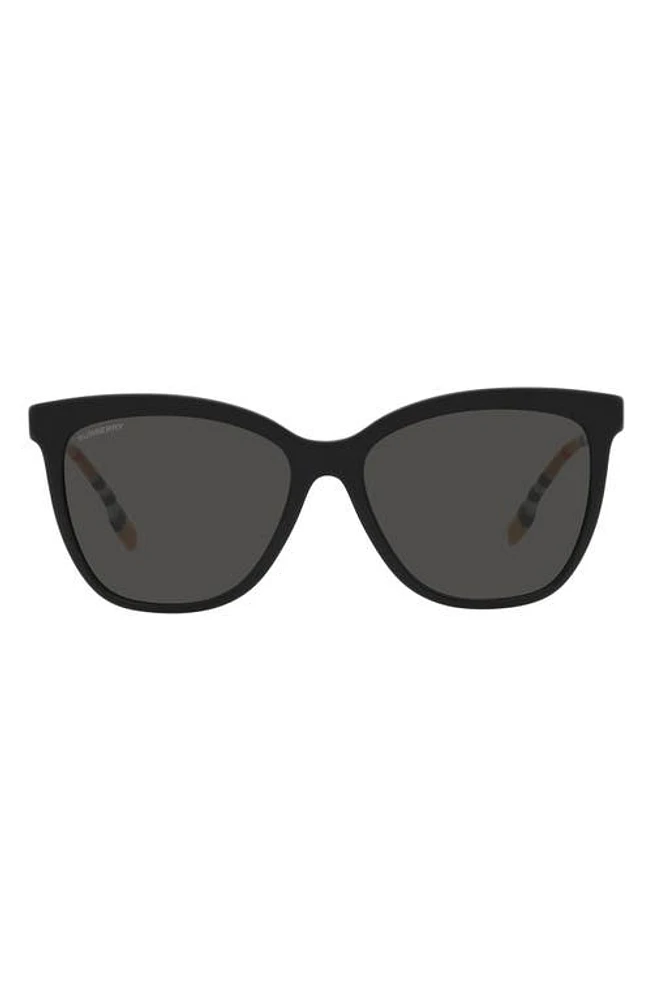 burberry 56mm Square Sunglasses in Dark Grey at Nordstrom