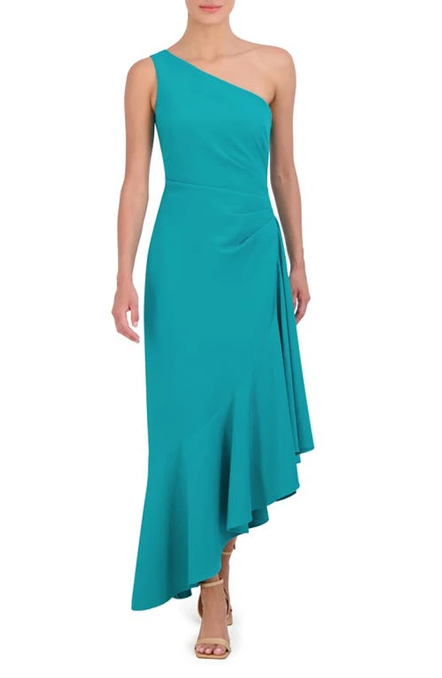 Nordstrom Eliza J One-Shoulder Midi Cocktail Dress at Nordstrom,