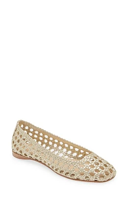 Paloma Barcelo Shell Ballet Flat Champagne at Nordstrom,