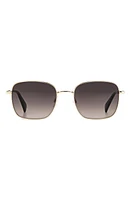 rag & bone 52mm Gradient Square Sunglasses in Gold/Brown Gradient at Nordstrom