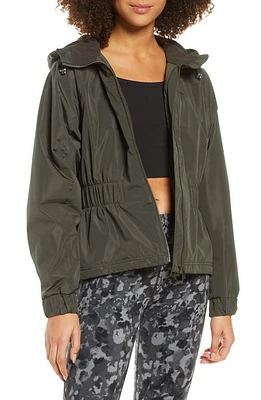 Sweaty Betty Storm Seeker Waterproof Hooded Jacket in Dark Forest at Nordstrom, Size X-Large